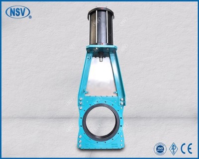 Injap Pintu Pisau Lumpur (Penggerak Pneumatik)